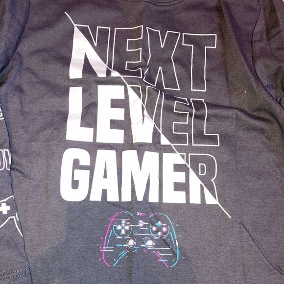 Boys Long Sleeve Cotton Shirt & Fleece Jogger Pants 2-Piece Set Size XS (4/5) - Picture 3 of 7